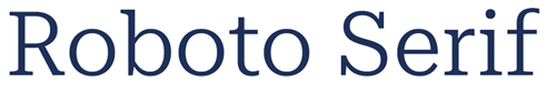 Roboto Serif font example